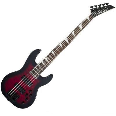 Jackson JS Series Concert 5-String Bass JS3VQ Transparent Red Burst Jackson JS Series Concert 5-String Bass JS3VQ Transparent Red Burst