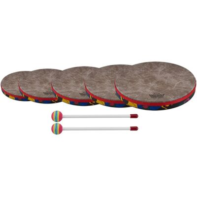 Remo Kids Hand Drums Set 6 8 10 12 and 14 Remo Kids Hand Drums Set 6 8 10 12 and 14