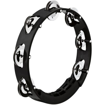 Meinl Tour Tambourine Steel Jingles Black Meinl Tour Tambourine Steel Jingles Black