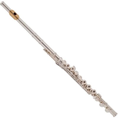 Yamaha YFL372 Flute Silver Headjoint Gold Lip Plate Open Hole Yamaha YFL372 Flute Silver Headjoint Gold Lip Plate Open Hole