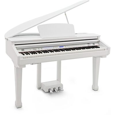 GDP-100 Digital Grand Piano by Gear4music Gloss White GDP-100 Digital Grand Piano by Gear4music Gloss White