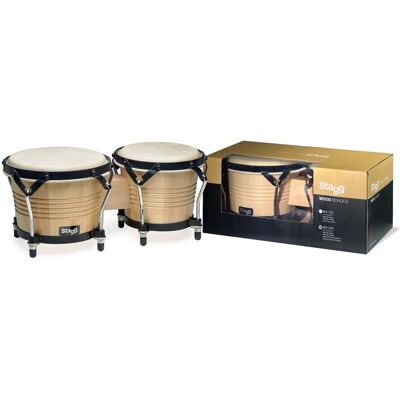 Stagg Wood Bongos Natural Stagg Wood Bongos Natural