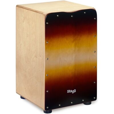 Stagg Medium Sized Sunburst Cajon w/ Bag Stagg Medium Sized Sunburst Cajon w/ Bag