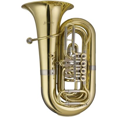 Levante by Stagg BT5505 4 Valve Compact Bb Tuba Rotary Valve Levante by Stagg BT5505 4 Valve Compact Bb Tuba Rotary Valve
