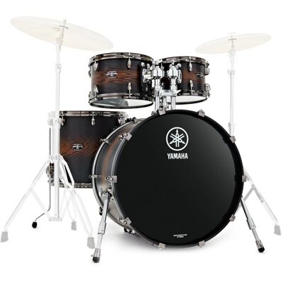 Yamaha Live Custom Hybrid Oak 22 4pc Shell Pack Earth Sunburst Yamaha Live Custom Hybrid Oak 22 4pc Shell Pack Earth Sunburst