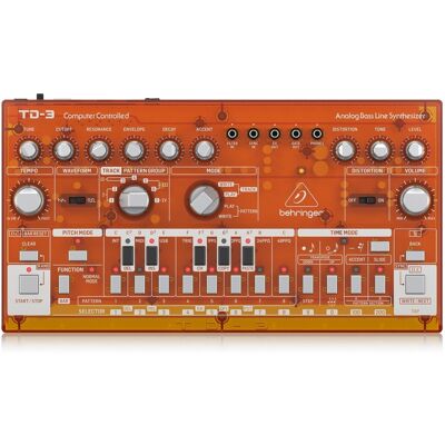 Behringer TD-3 Analog Bass Line Synthesizer Transparent Orange Behringer TD-3 Analog Bass Line Synthesizer Transparent Orange