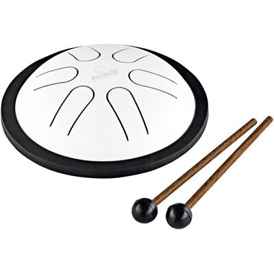 Meinl Nino Percussion Mini Steel Tongue Drum White Meinl Nino Percussion Mini Steel Tongue Drum White