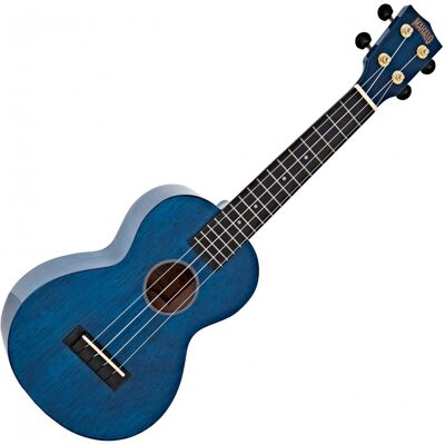 Mahalo Hano Concert Ukulele Trans Blue Finish Mahalo Hano Concert Ukulele Trans Blue Finish