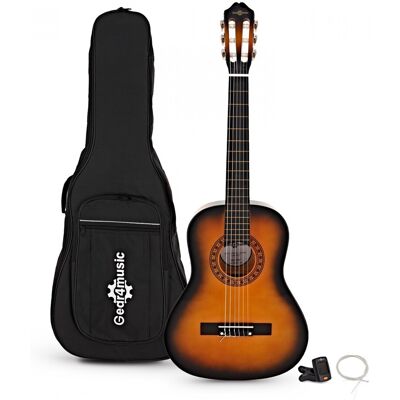 3/4 Classical Guitar Pack Sunburst by Gear4music 3/4 Classical Guitar Pack Sunburst by Gear4music