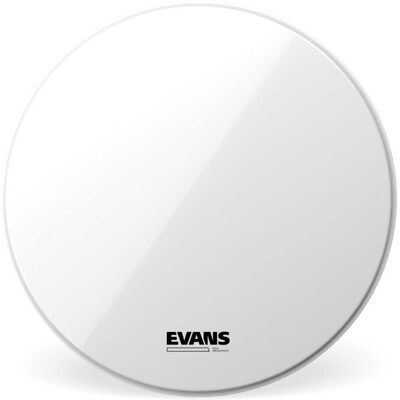 Evans EQ3 Resonant Smooth White Bass Drum Head No Port 24 Inch Evans EQ3 Resonant Smooth White Bass Drum Head No Port 24 Inch