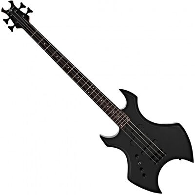 Harlem X Left Handed Bass Guitar by Gear4music Black Harlem X Left Handed Bass Guitar by Gear4music Black
