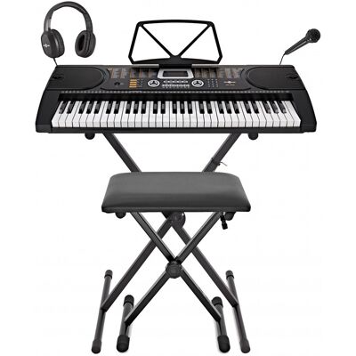 MK-2000 61-key Portable Keyboard by Gear4music - Complete Pack MK-2000 61-key Portable Keyboard by Gear4music - Complete Pack