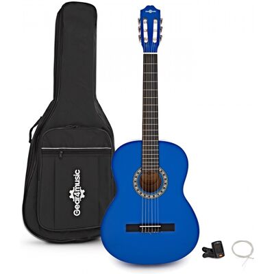 Classical Guitar Pack Dark Blue by Gear4music Classical Guitar Pack Dark Blue by Gear4music