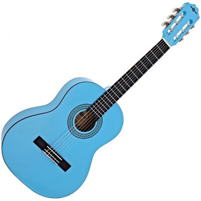 Deluxe Junior 1/2 Classical Guitar Light Blue by Gear4music Deluxe Junior 1/2 Classical Guitar Light Blue by Gear4music