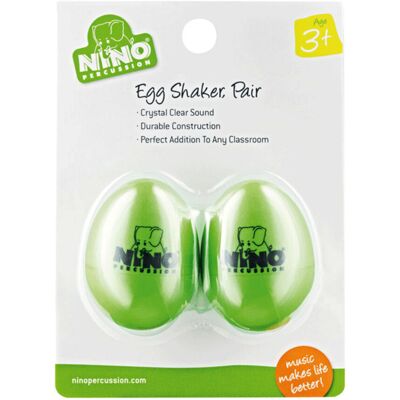 Nino by Meinl NINO540GG-2 Plastic Egg Shaker Pair Grass Green Nino by Meinl NINO540GG-2 Plastic Egg Shaker Pair Grass Green