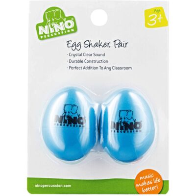 Nino by Meinl NINO540SB-2 Plastic Egg Shaker Pair Sky Blue Nino by Meinl NINO540SB-2 Plastic Egg Shaker Pair Sky Blue
