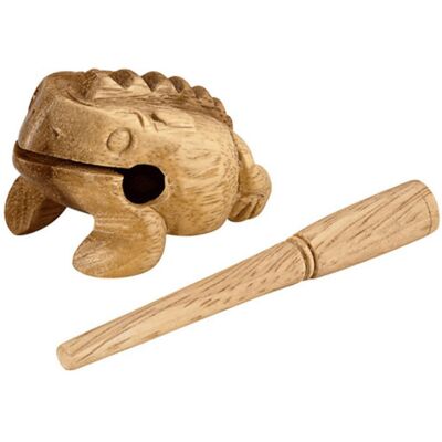 Nino by Meinl NINO517 X-Small 2 1/4 Inch Wood Frog Guiros Natural Nino by Meinl NINO517 X-Small 2 1/4 Inch Wood Frog Guiros Natural