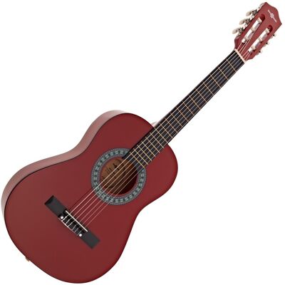 Junior 1/2 Classical Guitar by Gear4music Red Junior 1/2 Classical Guitar by Gear4music Red