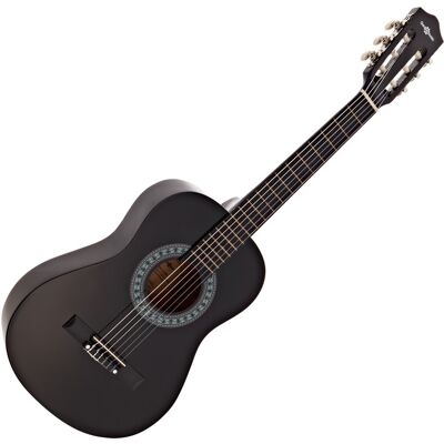 Junior 1/2 Classical Guitar by Gear4music Black Junior 1/2 Classical Guitar by Gear4music Black