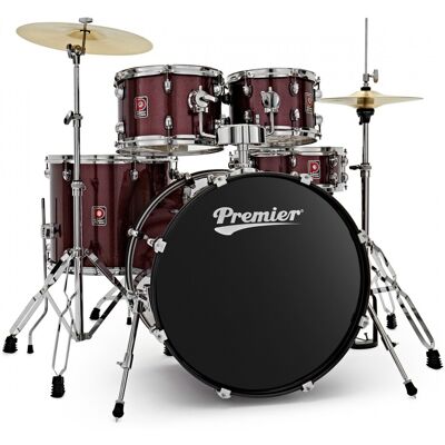 Premier Revolution 22" 5pc Drum Kit Red Sparkle Premier Revolution 22" 5pc Drum Kit Red Sparkle
