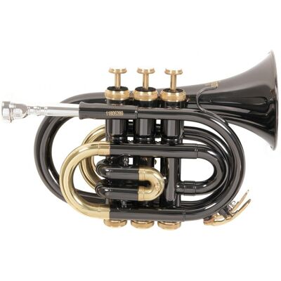 Roy Benson PT101K Pocket Trumpet Black and Gold Roy Benson PT101K Pocket Trumpet Black and Gold