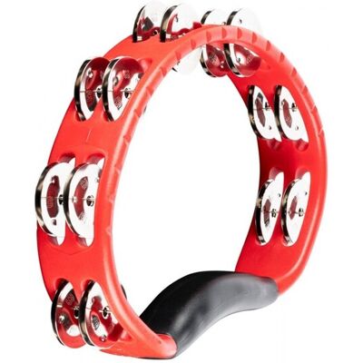 Meinl Headliner HandHeld ABS Tambourine Dual Row Steel Jingles Red Meinl Headliner HandHeld ABS Tambourine Dual Row Steel Jingles Red