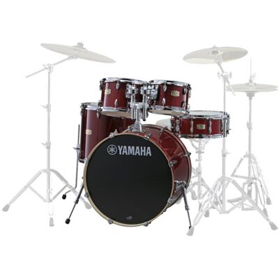 Yamaha Stage Custom Birch 20 5pc Shell Pack Cranberry Red Yamaha Stage Custom Birch 20 5pc Shell Pack Cranberry Red