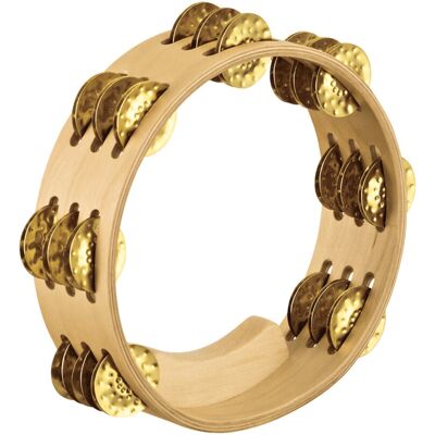 Meinl Artisan Edition Compact 8 Inch Tambourine 3 Rows Brass Jingles Meinl Artisan Edition Compact 8 Inch Tambourine 3 Rows Brass Jingles