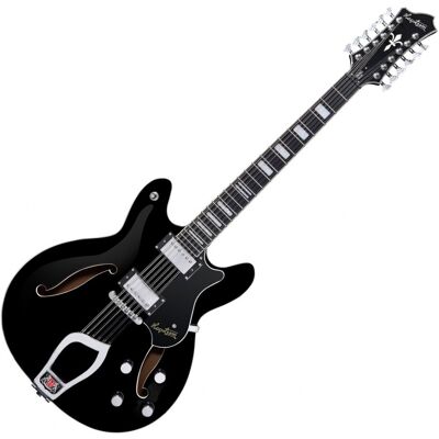 Hagstrom Viking Deluxe 12-String Gloss Black Hagstrom Viking Deluxe 12-String Gloss Black