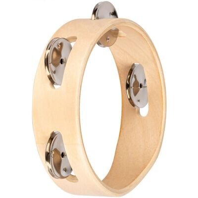 Nino by Meinl 6" Wood Tambourine 1 row Nino by Meinl 6" Wood Tambourine 1 row