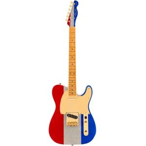 Fender Buck Owens Telecaster MN Red, Silver and Blue Sparkle Fender Buck Owens Telecaster MN Red, Silver and Blue Sparkle