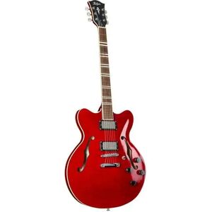 Höfner HCT-VTH-R Verythin Hollow-Body Guitar (Transparent Red) Höfner HCT-VTH-R Verythin Hollow-Body Guitar (Transparent Red)