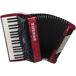 Hohner Bravo III 72 red silent key acoustic accordion Hohner Bravo III 72 red silent key acoustic accordion