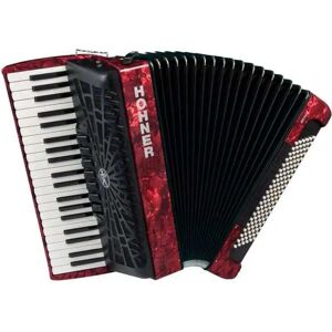 Hohner Bravo III 120 red silent key acoustic accordion Hohner Bravo III 120 red silent key acoustic accordion