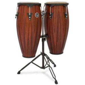 Latin Percussion LP646NY-CMW City Conga Set & Stand 10"/11" (Carved Mango) Latin Percussion LP646NY-CMW City Conga Set & Stand 10"/11" (Carved Mango)