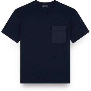 Paul & Shark Delight Interlock cotton T-shirt with Typhoon® Silk pocket, Man, Blue, Size: L Paul & Shark Delight Interlock cotton T-shirt with Typhoon® Silk pocket, Man, Blue, Size: L