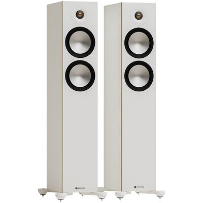 Monitor Audio Bronze 300 7G Floorstanding Speakers (Pair) White Monitor Audio Bronze 300 7G Floorstanding Speakers (Pair) White