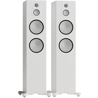 Monitor Audio Silver 500 8G Floorstanding Speakers (Pair) Satin White Monitor Audio Silver 500 8G Floorstanding Speakers (Pair) Satin White