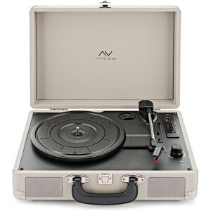 AVCOM Suitcase Turntable with Bluetooth Cream AVCOM Suitcase Turntable with Bluetooth Cream