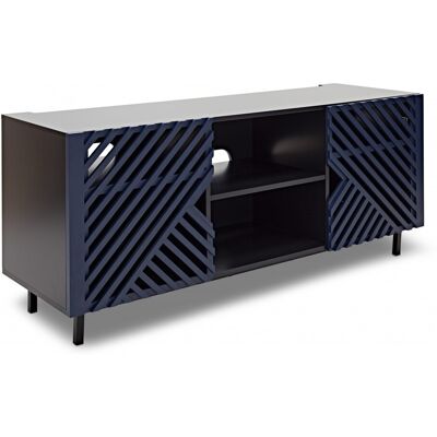 AVCOM Large TV Cabinet Black Custom Bundle AVCOM Large TV Cabinet Black Custom Bundle