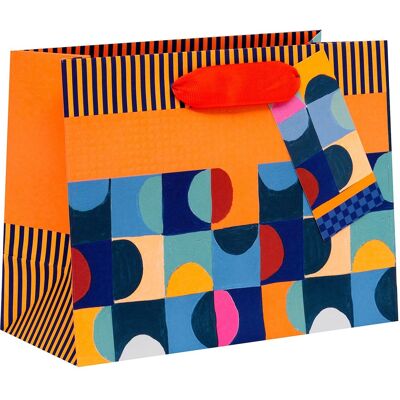 Glick Paper Salad Mod Blocks Landscape Medium Gift Bag Glick Paper Salad Mod Blocks Landscape Medium Gift Bag