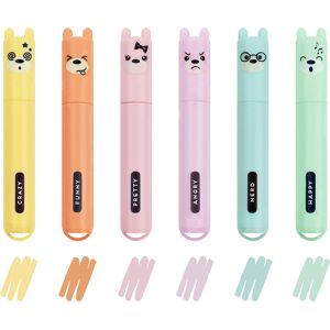 Legami Teddy’s Style Set Of 6 Mini Highlighters Legami Teddy’s Style Set Of 6 Mini Highlighters