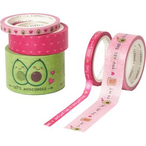 Legami Avocado Set of 5 Paper Sticky Tapes Legami Avocado Set of 5 Paper Sticky Tapes