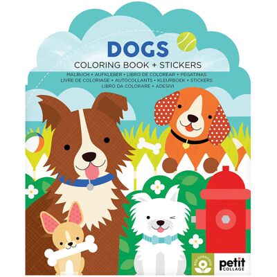 Petit Collage Dogs Colouring Book with Stickers Petit Collage Dogs Colouring Book with Stickers