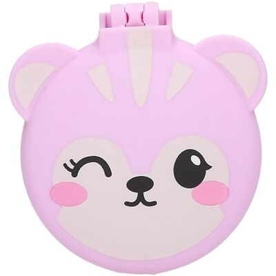 TOPModel Cute Animal Purple Folding Hairbrush with Mirror TOPModel Cute Animal Purple Folding Hairbrush with Mirror