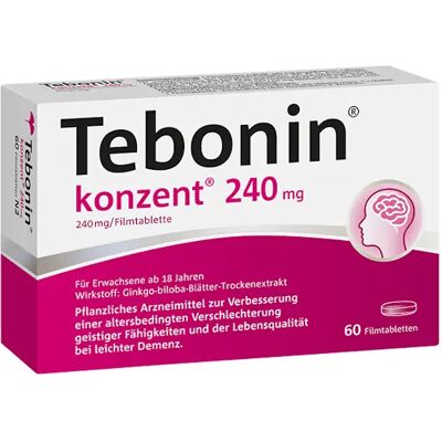 Dr. Schwabe Tebonin Konzent 240mg film-coated tablets (60 pcs.) Dr. Schwabe Tebonin Konzent 240mg film-coated tablets (60 pcs.)