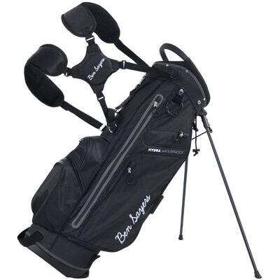 BEN SAYERS 2025 Ben Sayers Hydra Pro Waterproof Stand Bag - Black/Grey BEN SAYERS 2025 Ben Sayers Hydra Pro Waterproof Stand Bag - Black/Grey