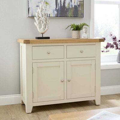 Melbourne 2 Door & 2 Drawer Oak & Pine Sideboard - Oak/White Melbourne 2 Door & 2 Drawer Oak & Pine Sideboard - Oak/White
