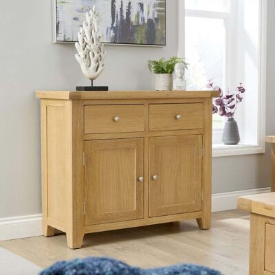 Melbourne 2 Door & 2 Drawer Oak & Pine Sideboard - Oak Melbourne 2 Door & 2 Drawer Oak & Pine Sideboard - Oak