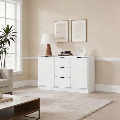 Phoenix Large Sideboard with Drawers & Doors - White Phoenix Large Sideboard with Drawers & Doors - White